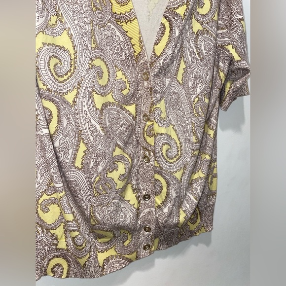 Talbots Women’s Paisley Button Cardigan Sweater - Picture 5 of 7